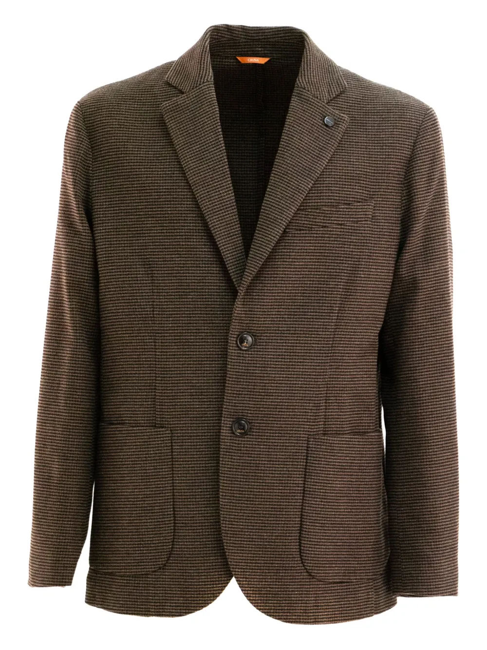 Cruna patch-pocket tribeca blazer | Brown | Image 1