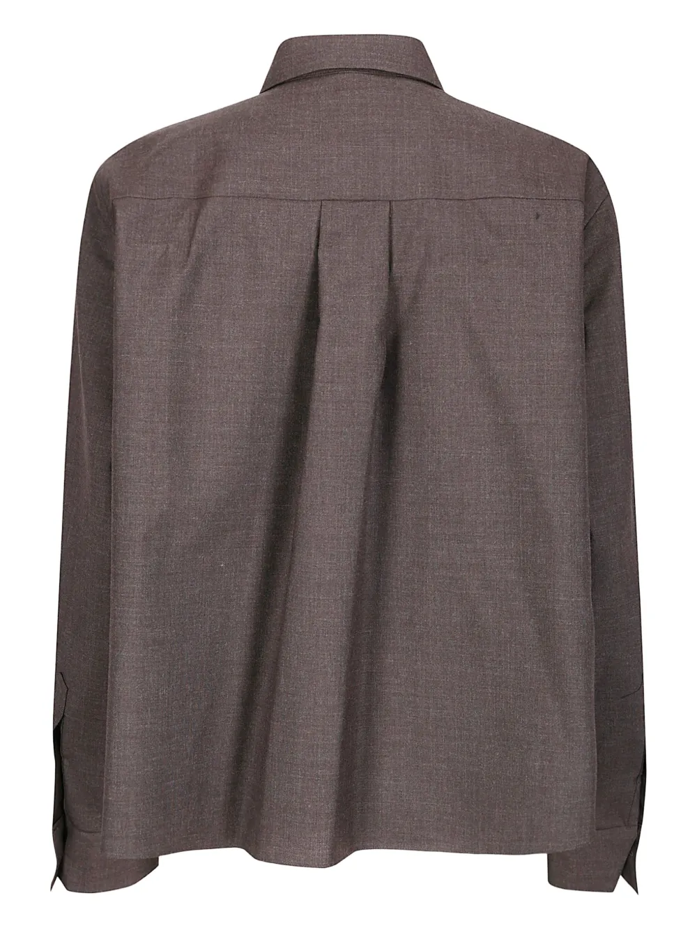Sacai sequin-embroidery shirt - Grijs