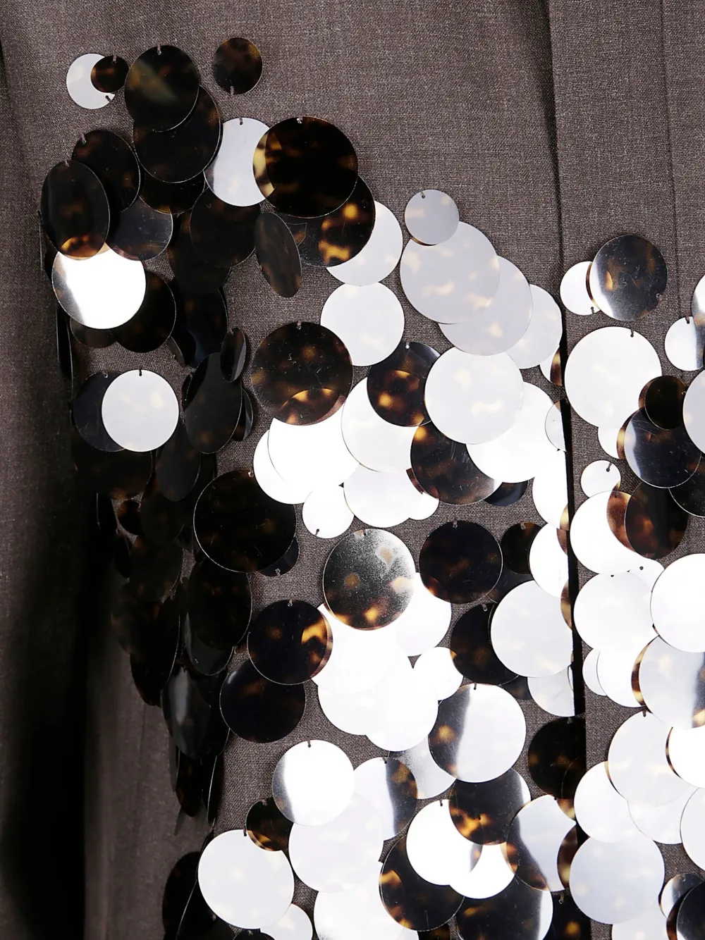 sacai Blouse met pailletten en borduurwerk Grijs