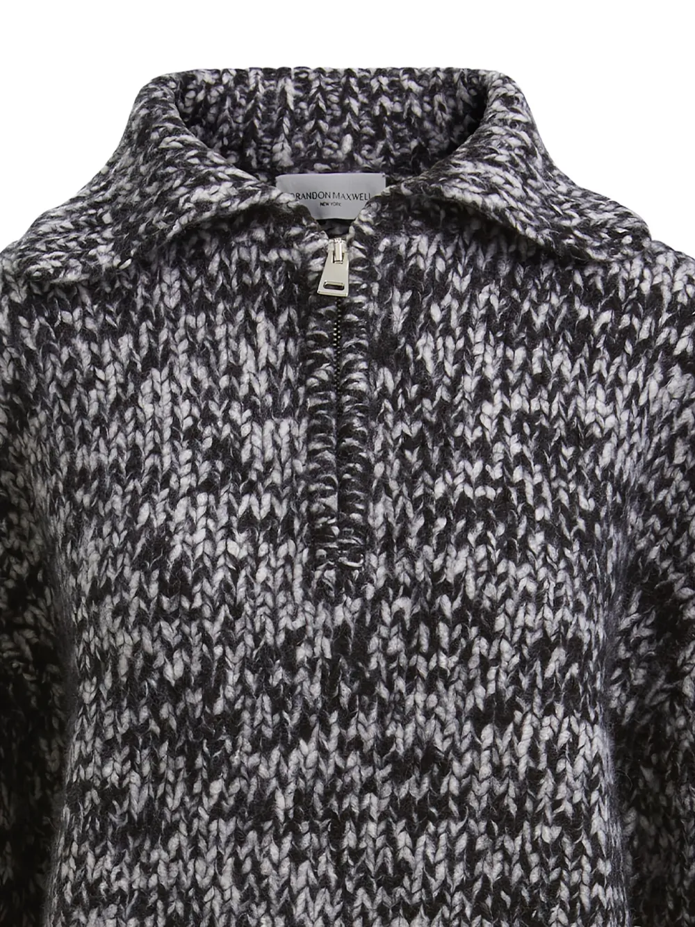 Brandon Maxwell Posie half zip sweater | Knitted Sweaters | Image 2
