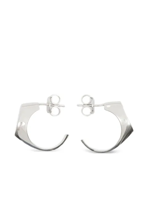 Maison Margiela aretes de sello con logo