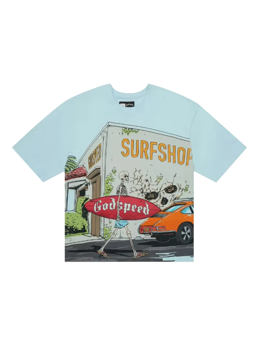 GODSPEED Surf Shop graphic T-shirt - Blu