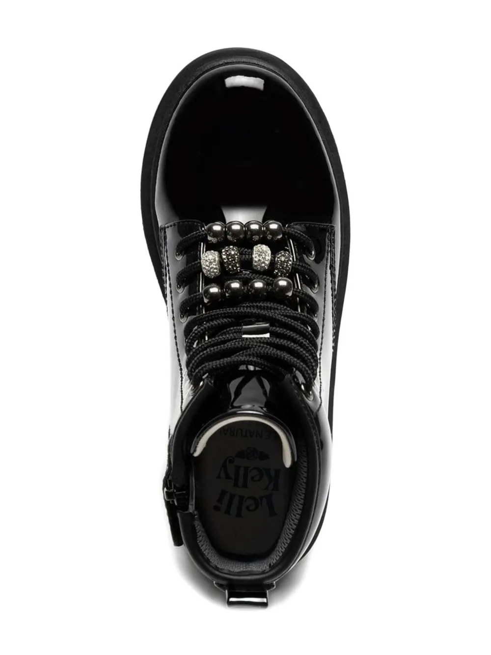 Lelli Kelly Willow verfraaide veterlaarzen Zwart