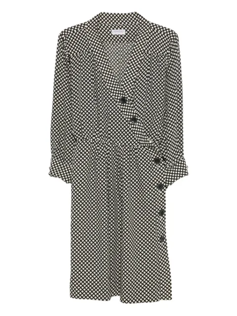 Saint Laurent Pre-Owned vestido cruzado 1990
