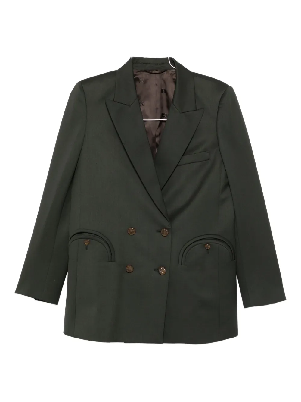 Blazé Milano Double-breasted Blazer In Black