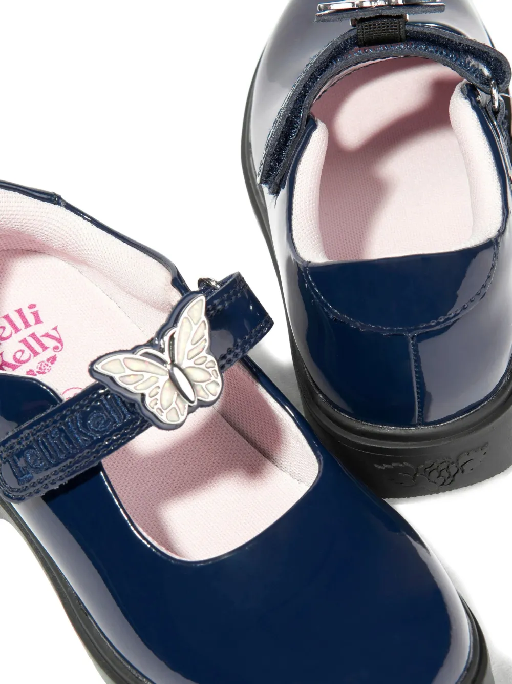 Lelli Kelly Butterfly-detail Strap Ballerinas In Blue