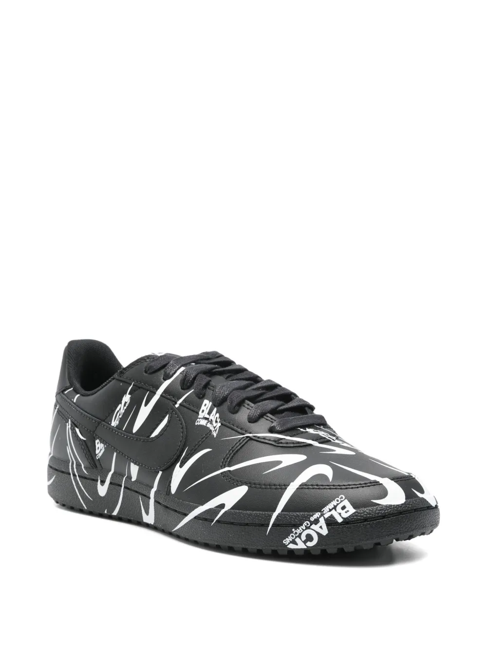 Black Comme Des Garçons graphic print trainers | Tenis bajos | Image 2