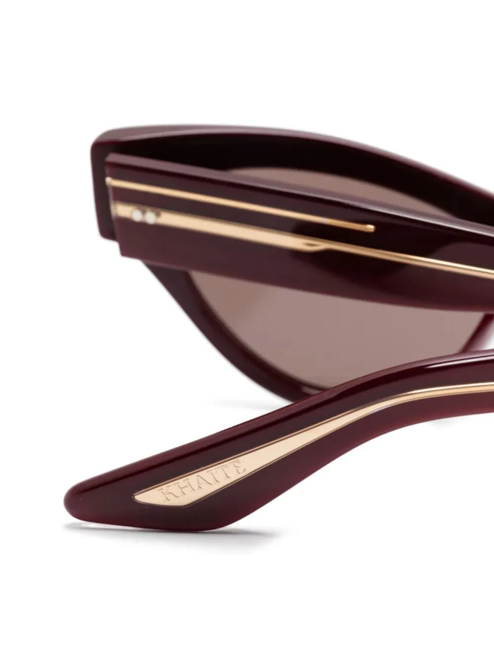 Oliver Peoples x Khaite 1951C zonnebril Rood