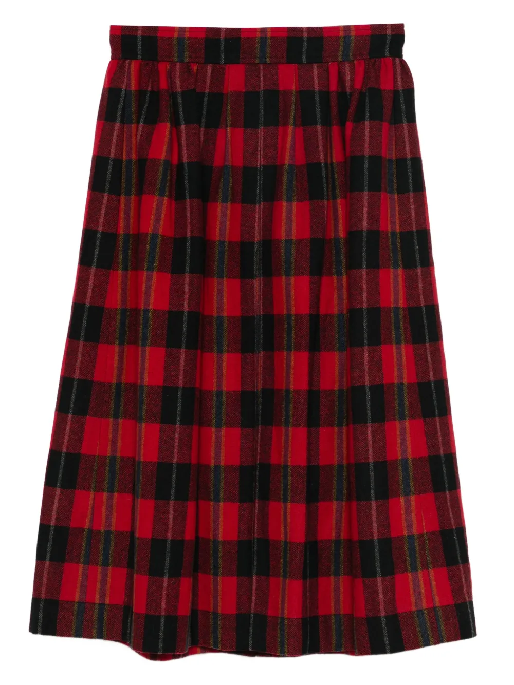 Saint Laurent Pre-Owned 1970s wool checked skirt | Image 2