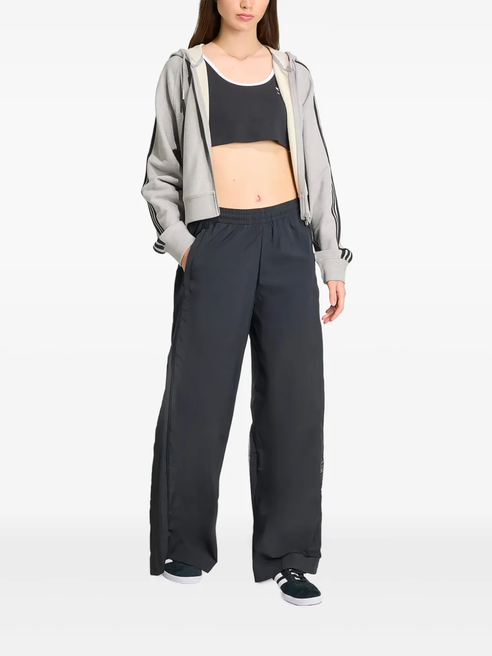 Adidas Adibreak broek met knopen - Zwart