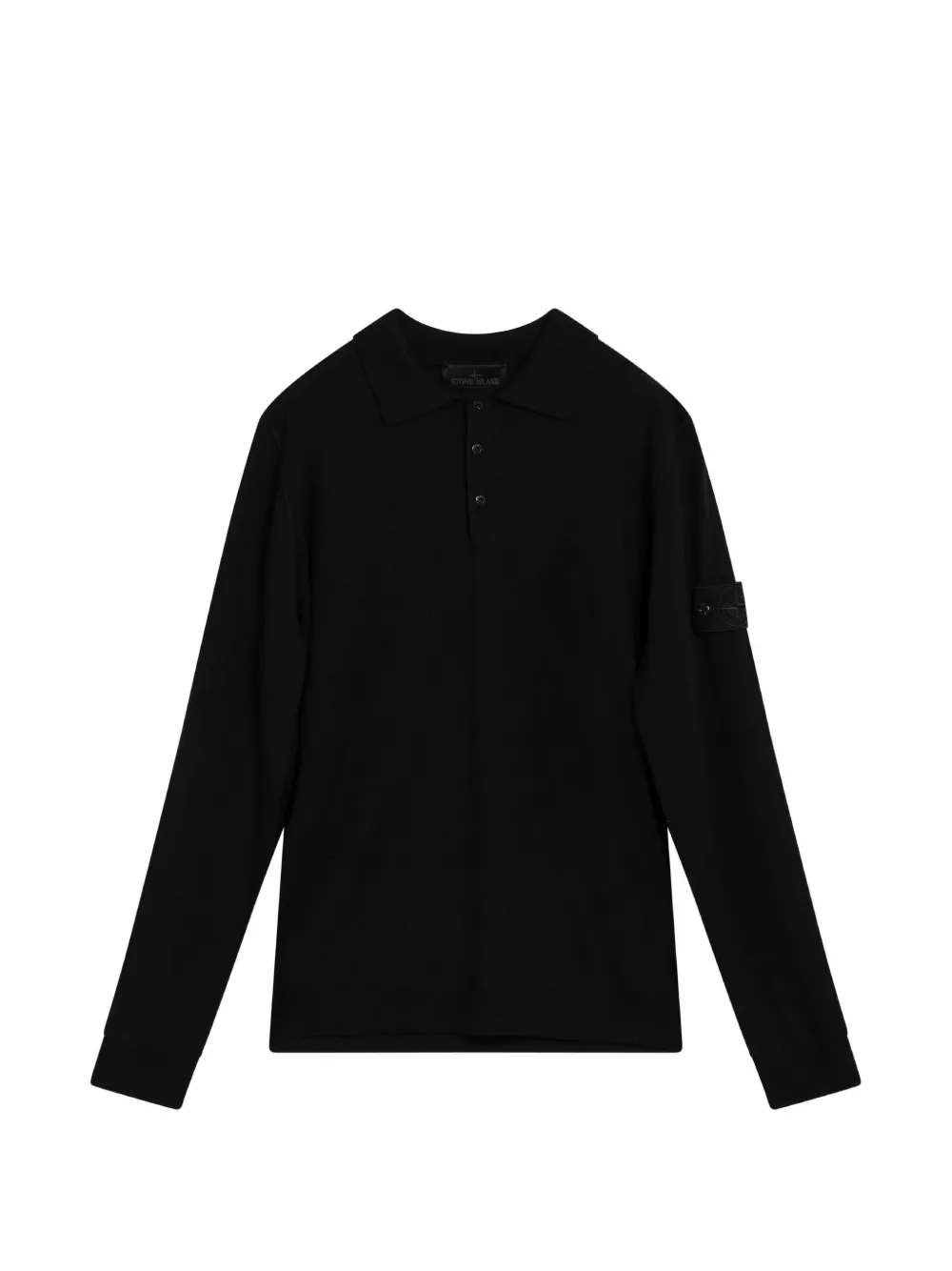 Stone Island Ghost long-sleeved polo shirt - Nero