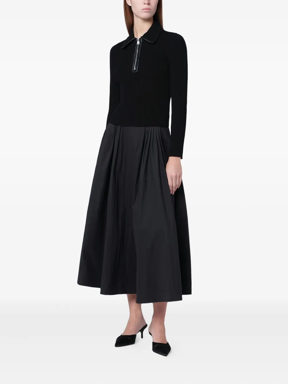 Simkhai Poloshirt met rits - Zwart