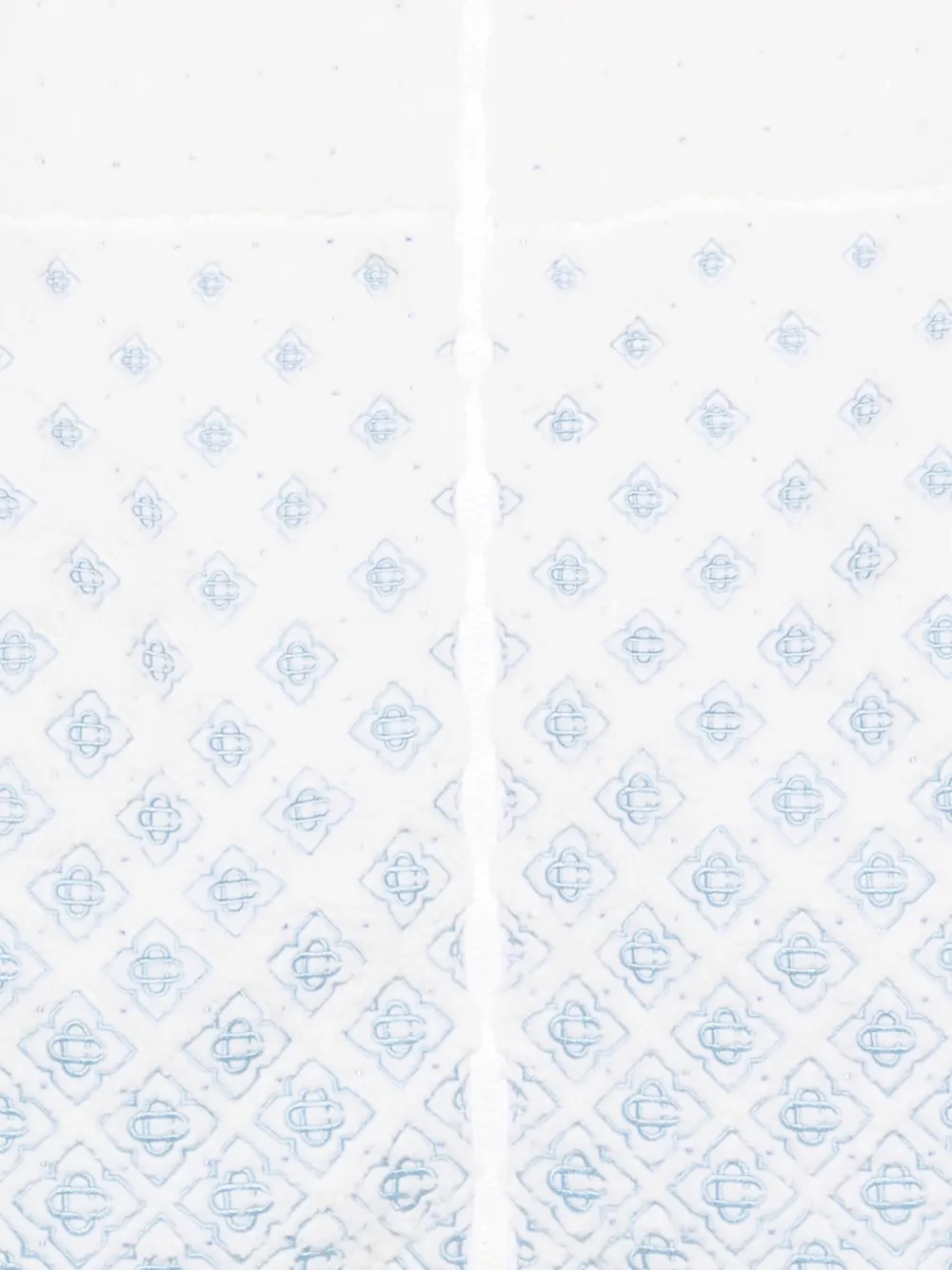 Casablanca Jack met geborduurd logo en fleece textuur Wit