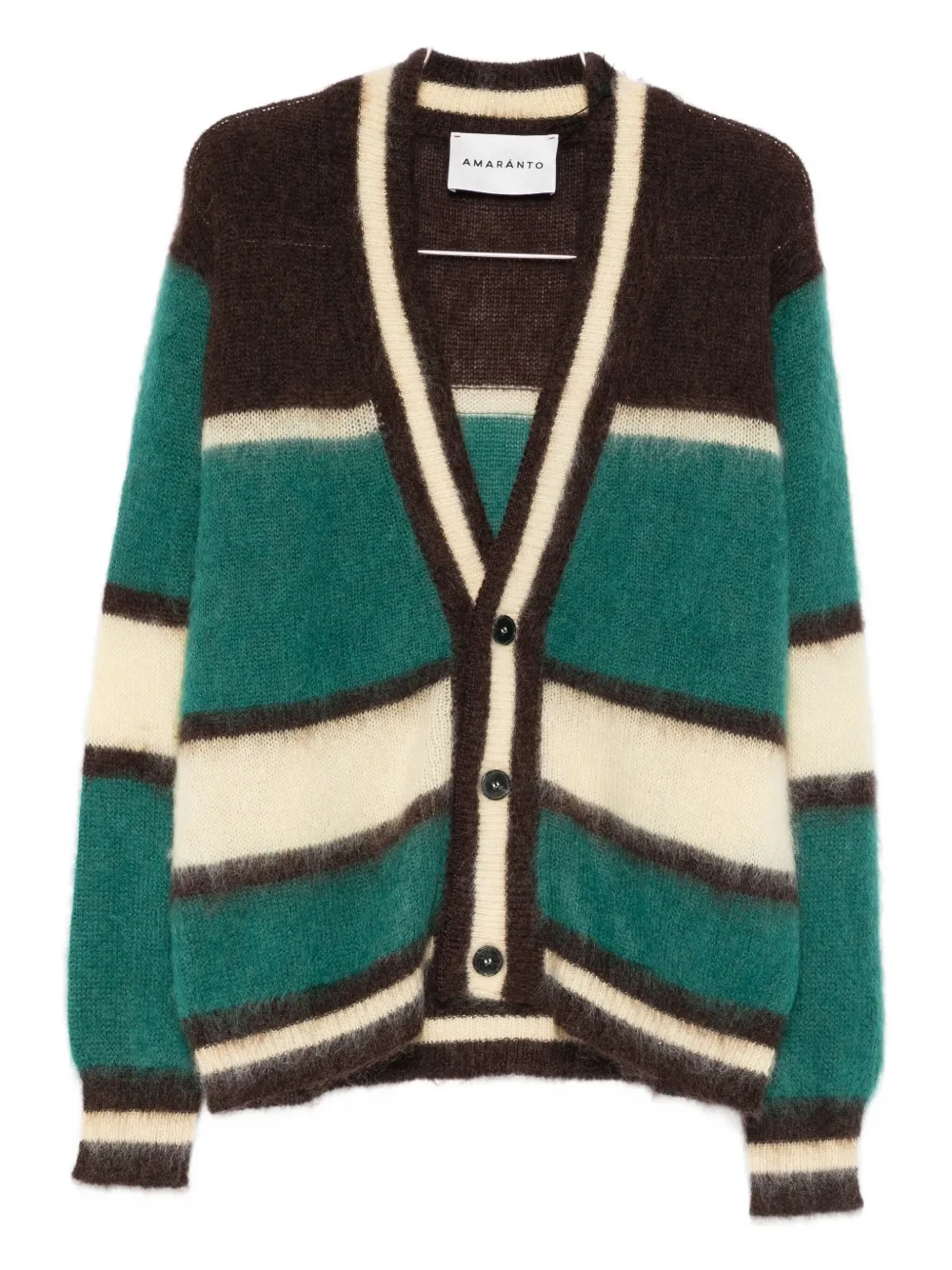 AMARÁNTO striped cardigan | Green | Image 1