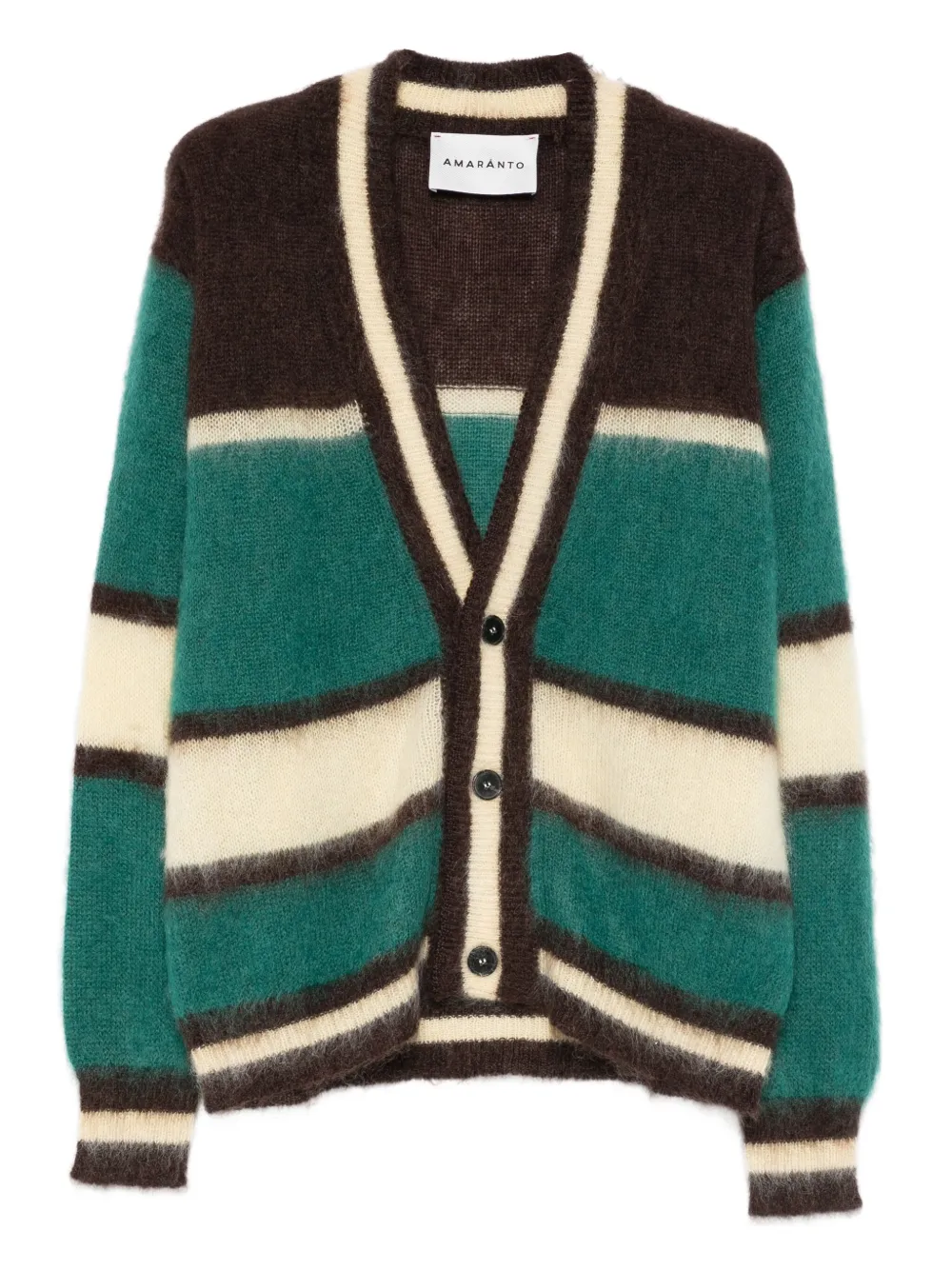 AMARÁNTO Cardigan com listra | Verde | Image 1