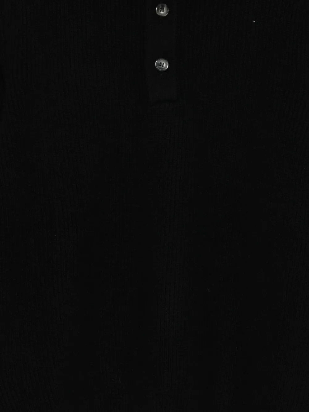 Amaranto Knitted Polo Sweater In Black