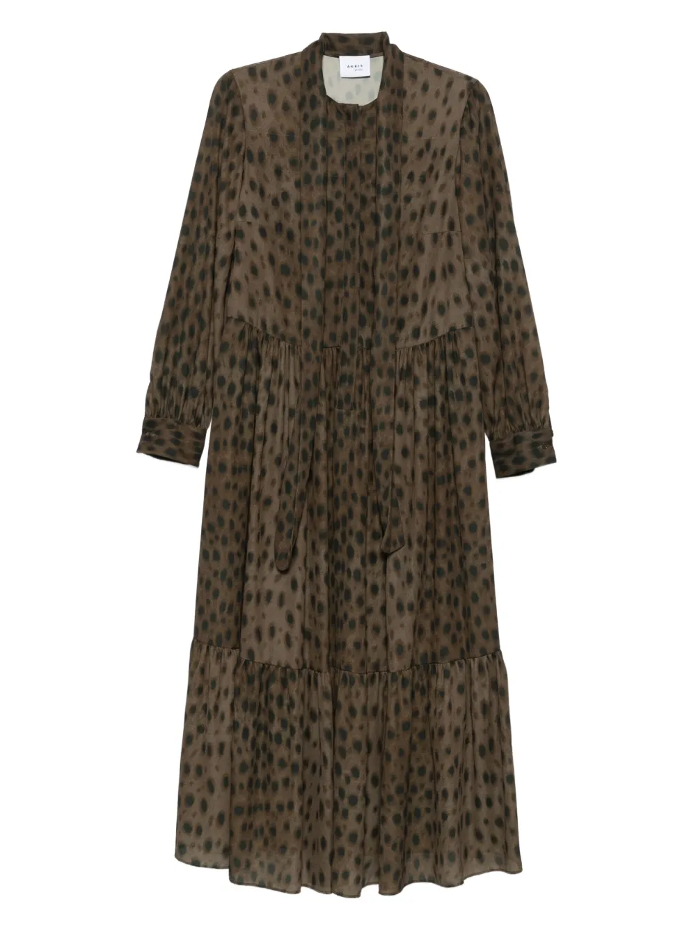 Akris Punto long-sleeve midi dress | Brown | Image 1