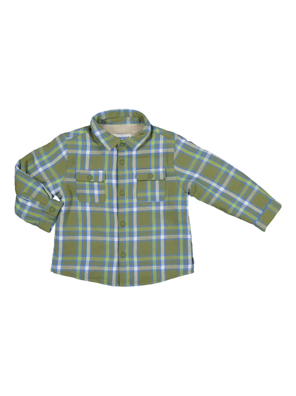 Mayoral plaid staples fur shirt | Shirts | Image 2