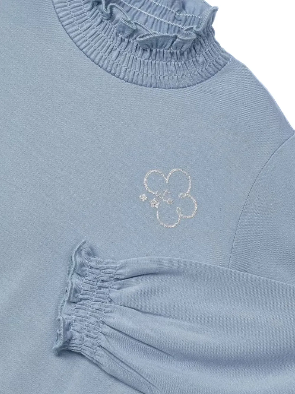 Mayoral ruffled turtleneck top | Girls Roll Neck | Image 2