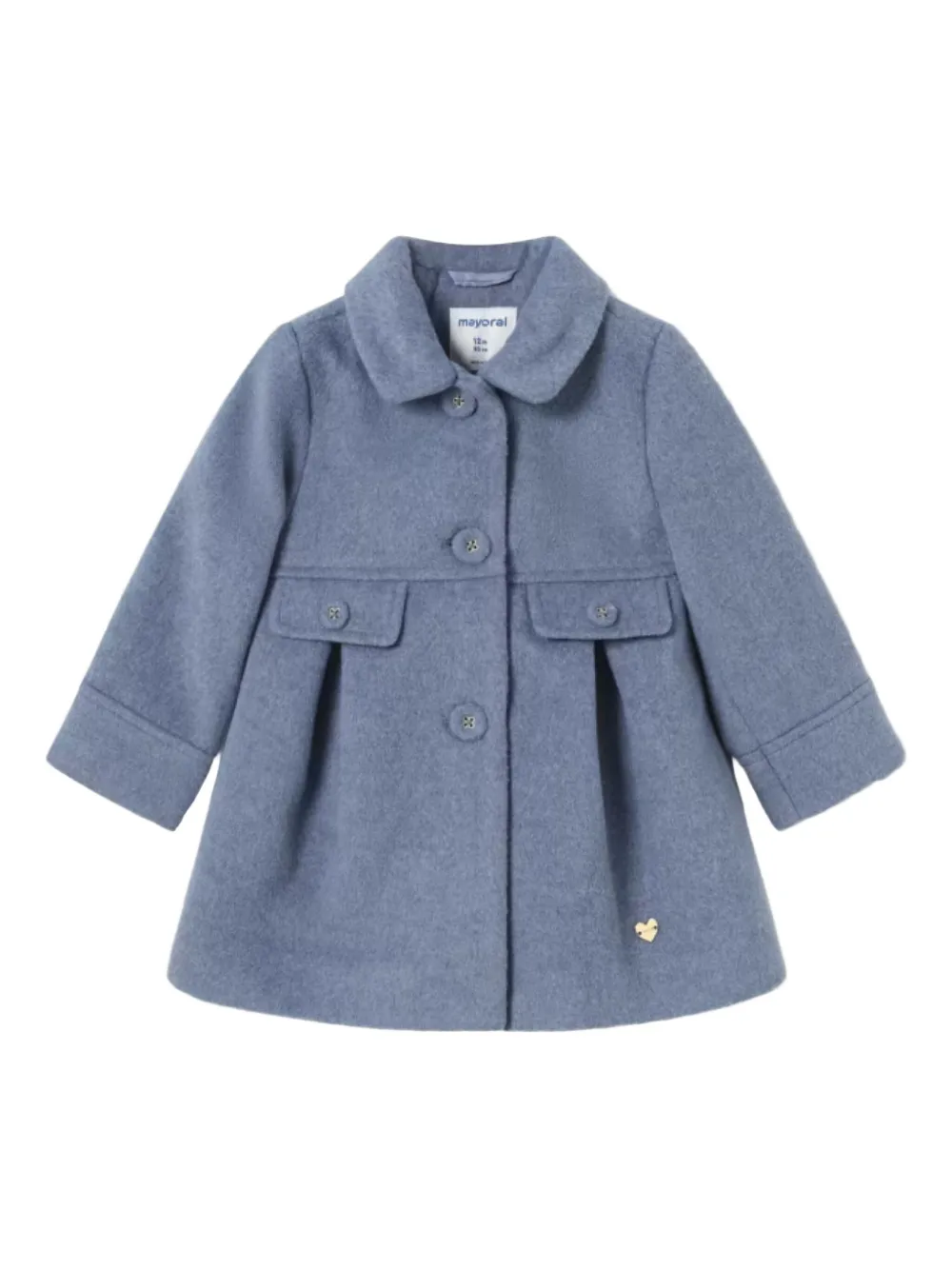 Mayoral Flap-pocket Coat In Blue