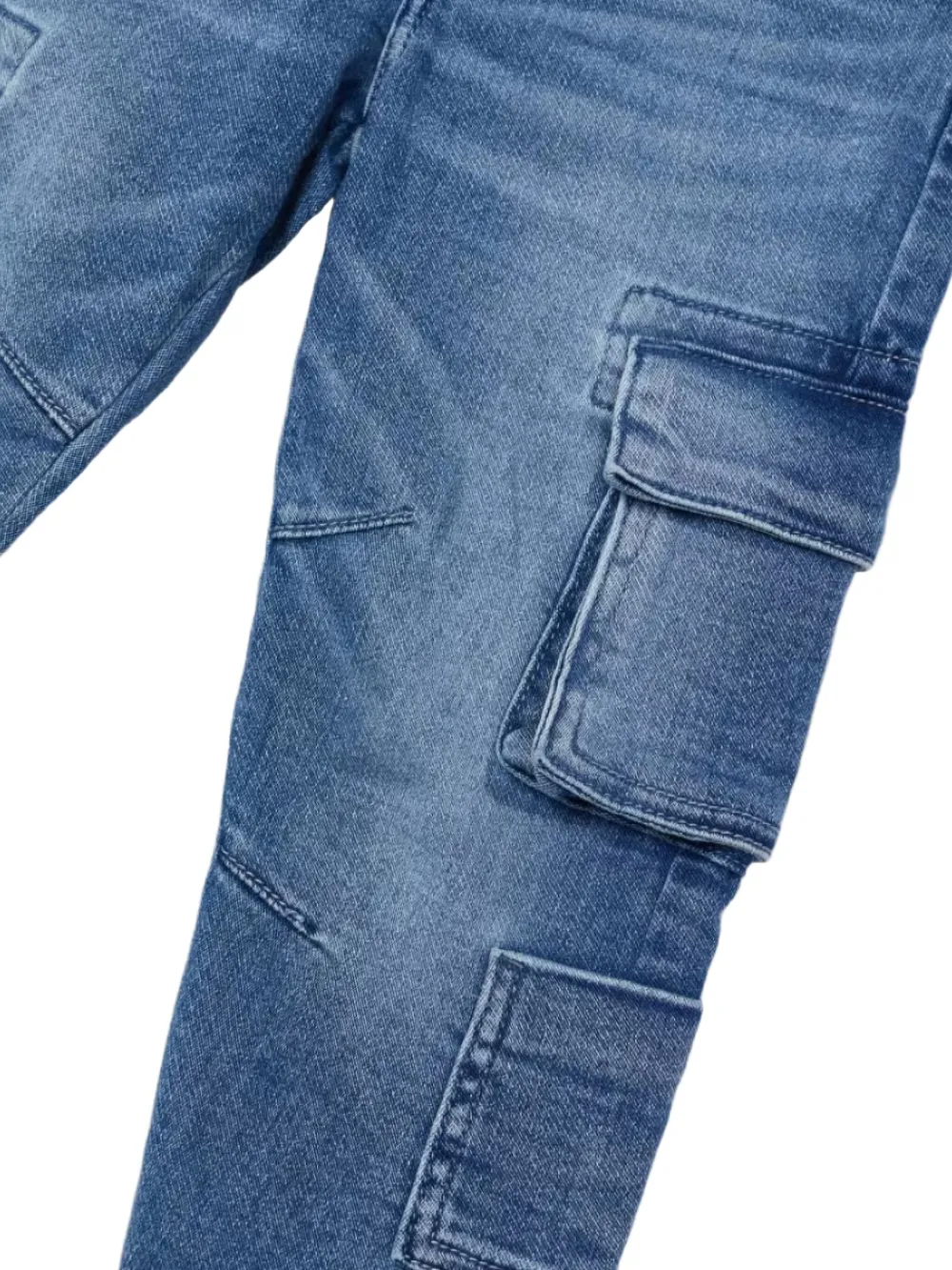 Mayoral Jeans met cargo zak Blauw