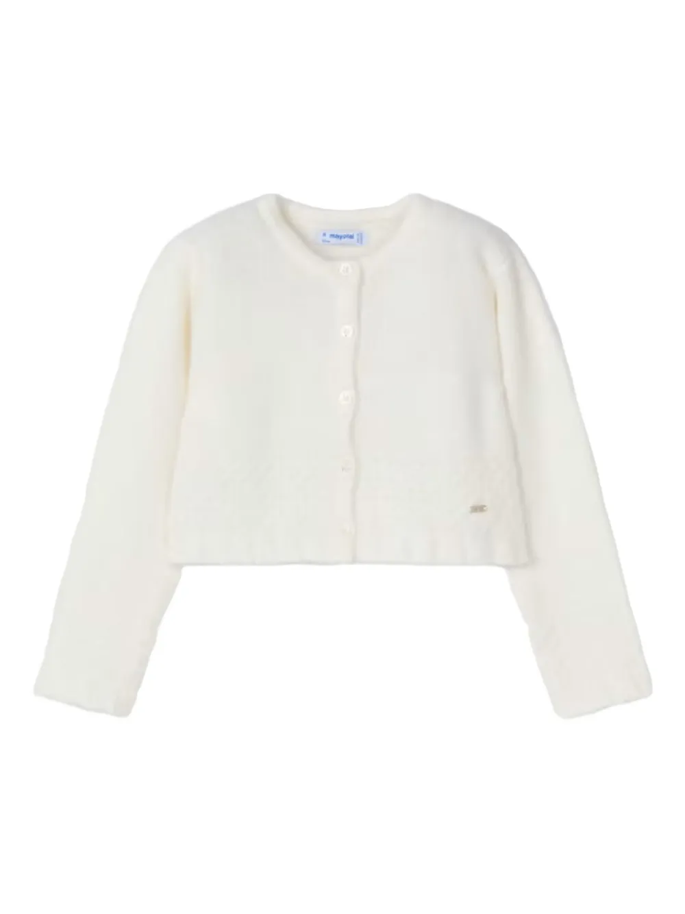 Mayoral structured knit cardigan | White | Image 1