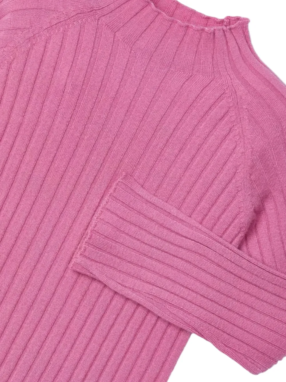 Mayoral Geribbelde coltrui Roze