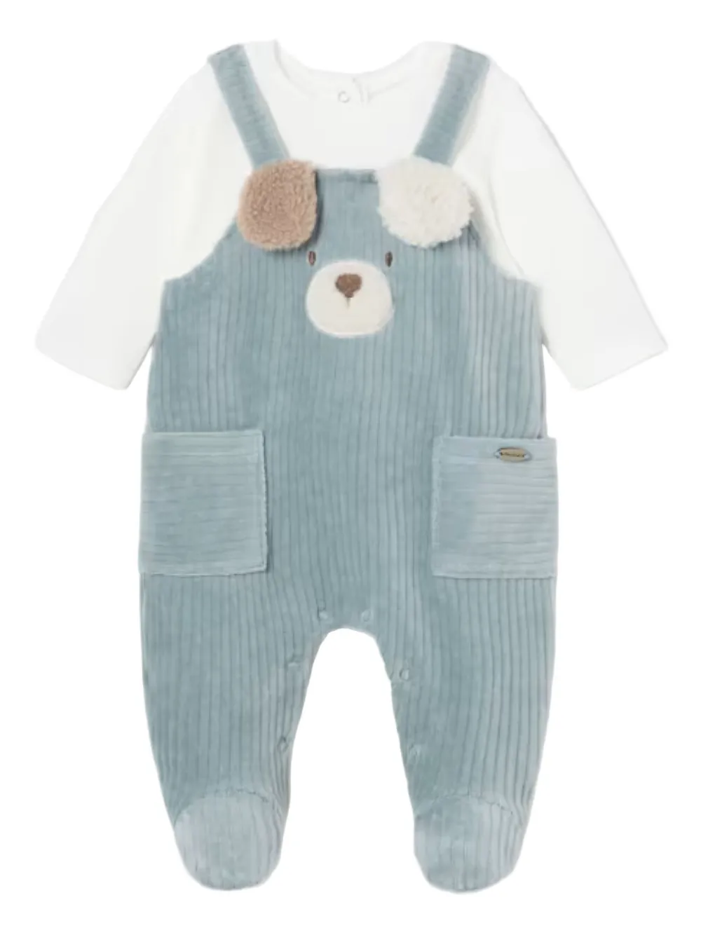 Mayoral Ribfluwelen romper Blauw