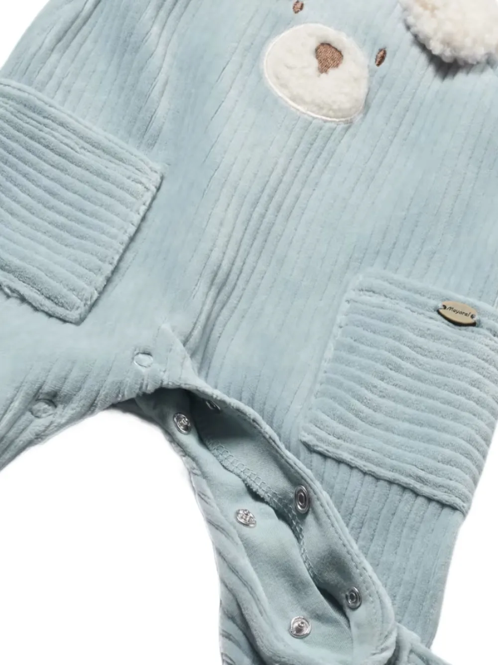 Mayoral corduroy teddy romper - Blauw
