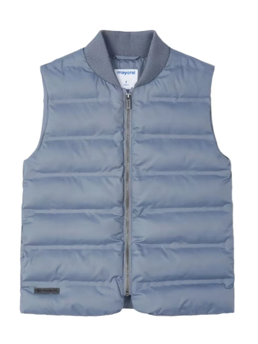 Mayoral Quilted Lightweight Vest In Blue