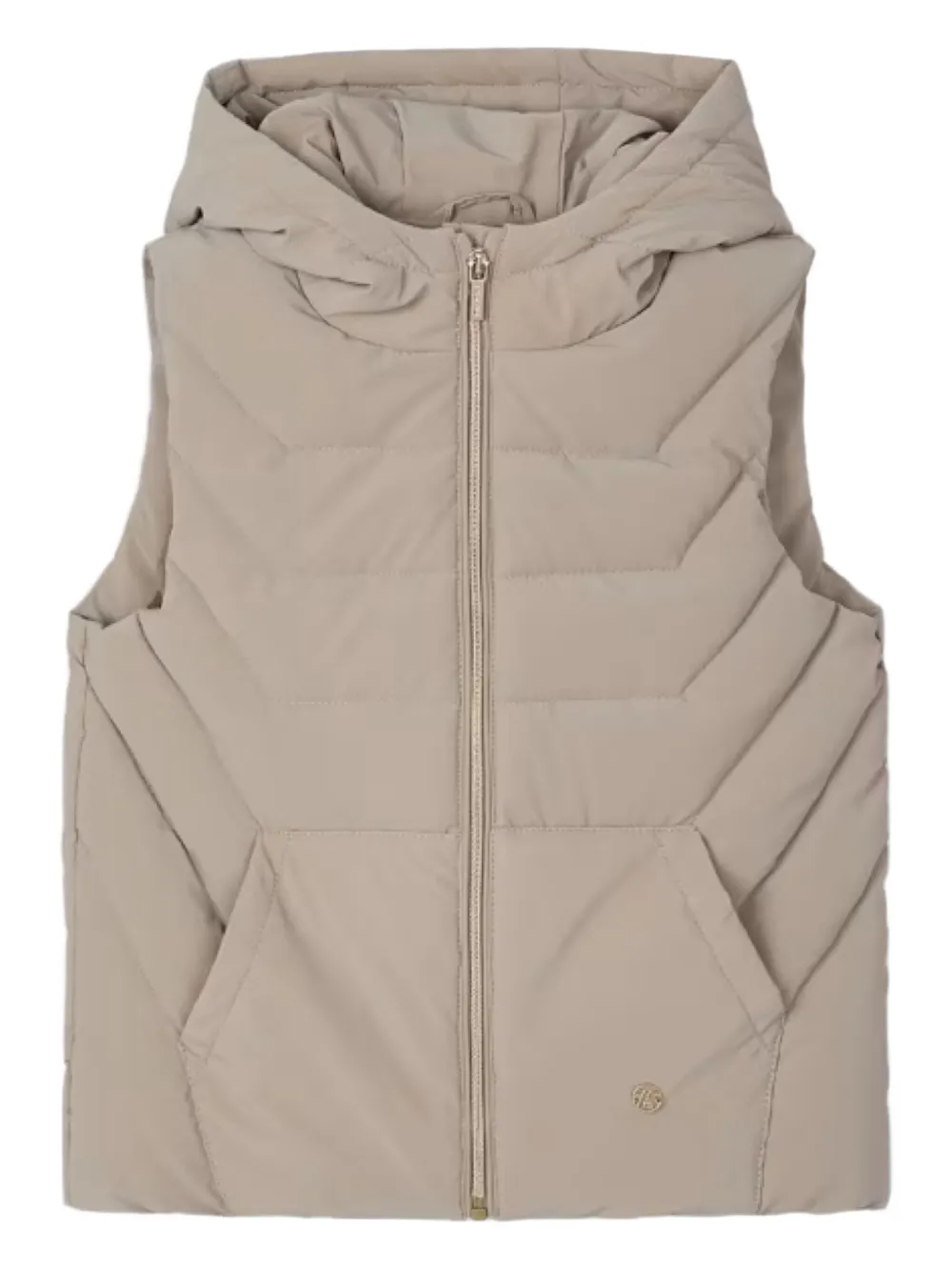 Mayoral padded hooded gilet - Toni neutri