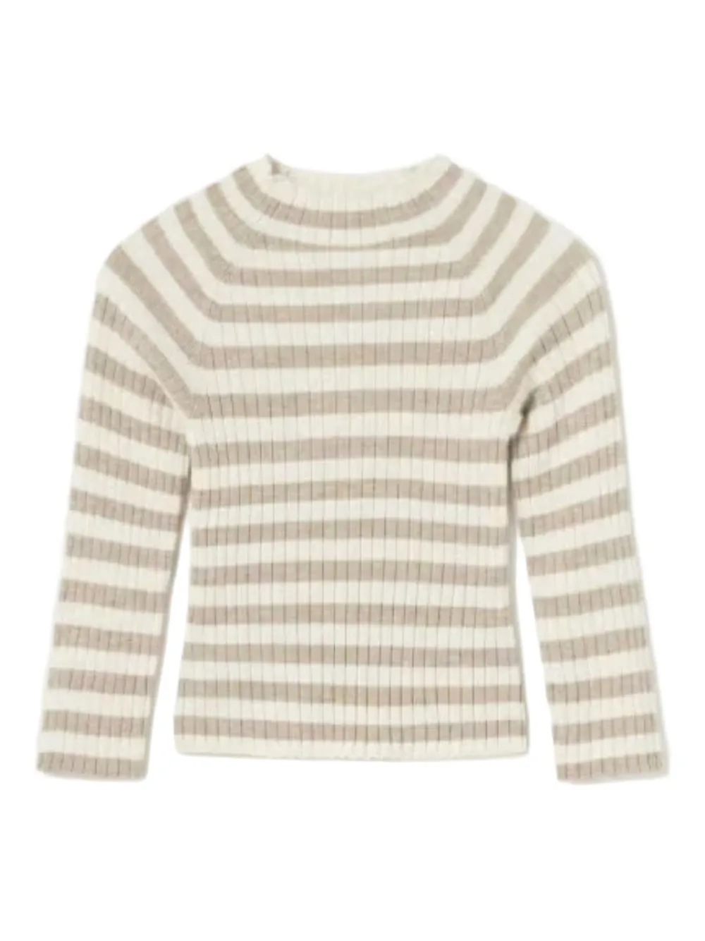 Mayoral striped mock-neck top - Toni neutri