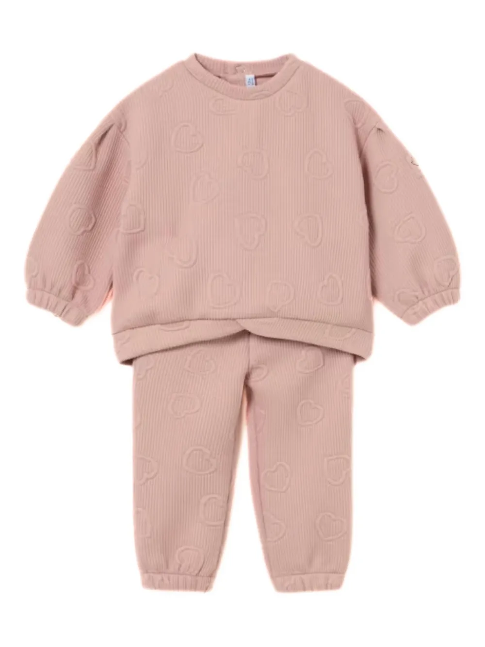 Mayoral quilted heart tracksuit - Rosa