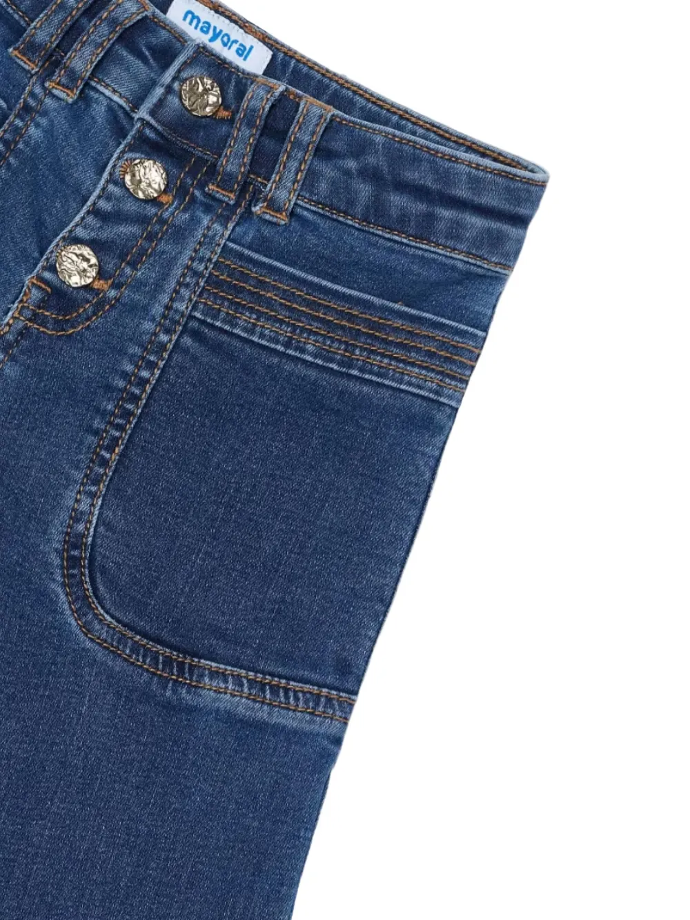 Mayoral button flared jeans | Teen Girl Clothing | Image 2