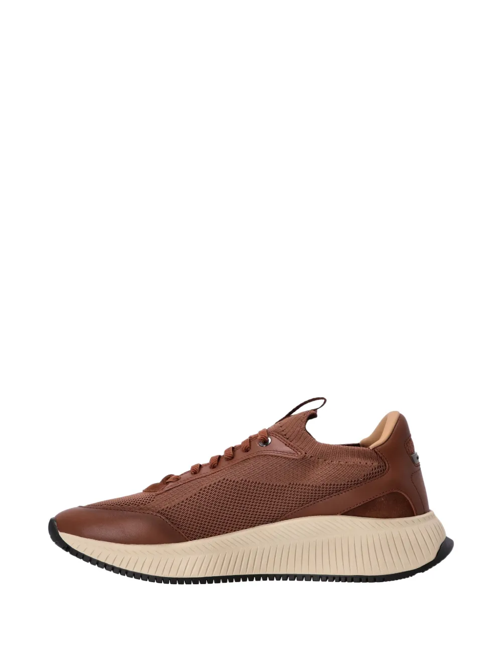 BOSS TTNM Evo sneakers met vlakken Bruin