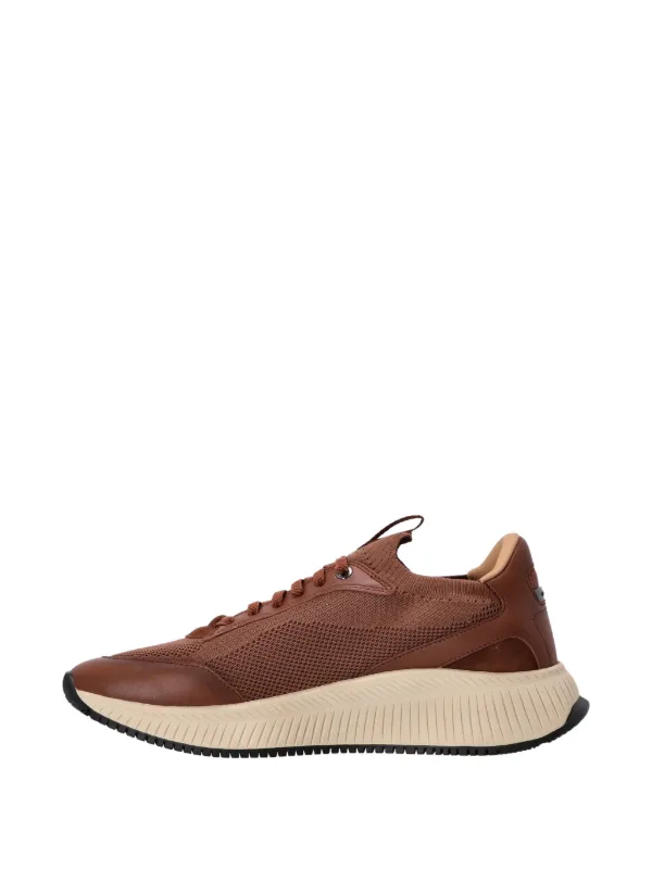 BOSS TTNM Evo Trainers With Knitted Uppers And Leather Trims