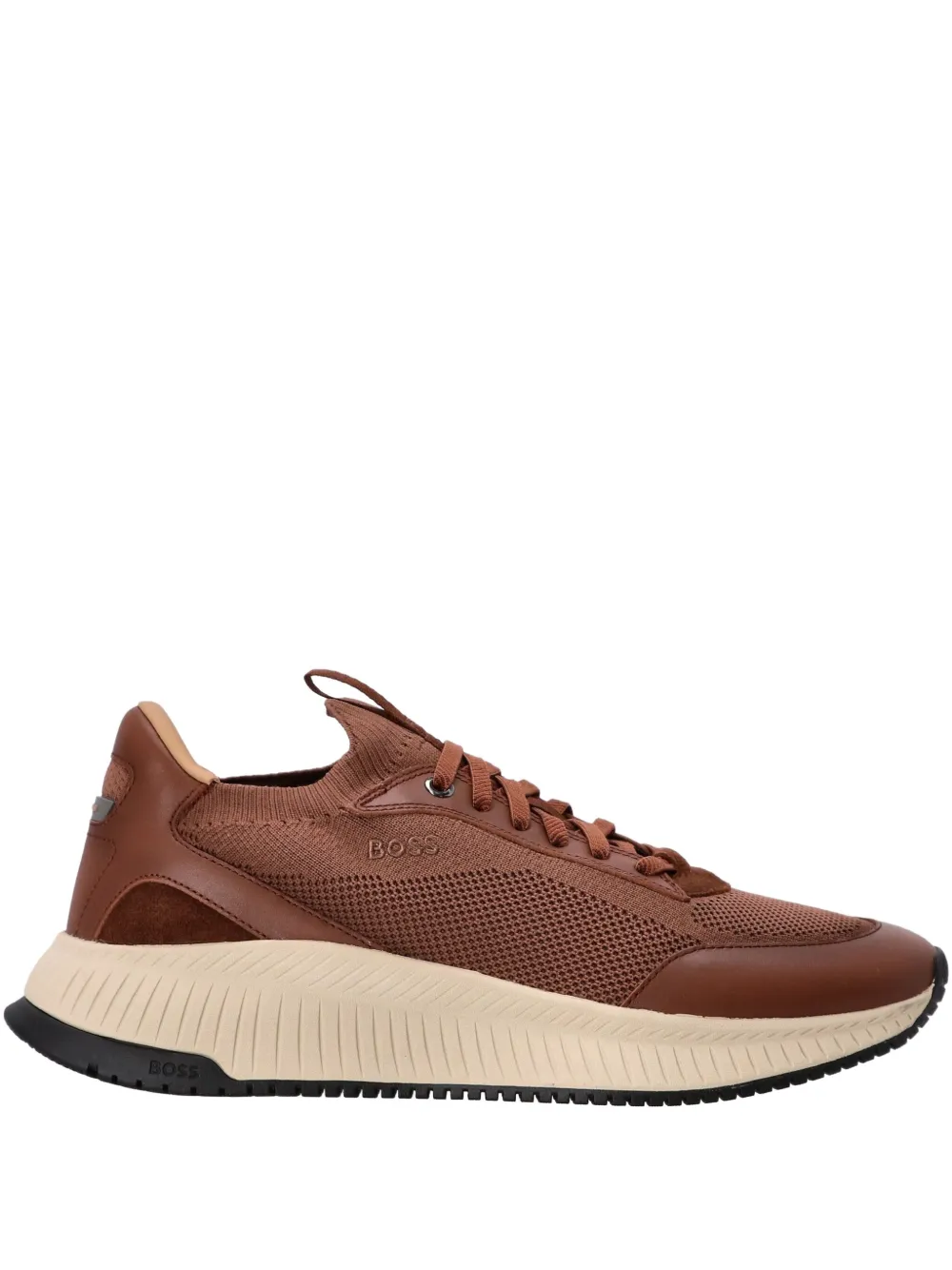 BOSS TTNM Evo panelled sneakers | Brown | Image 1
