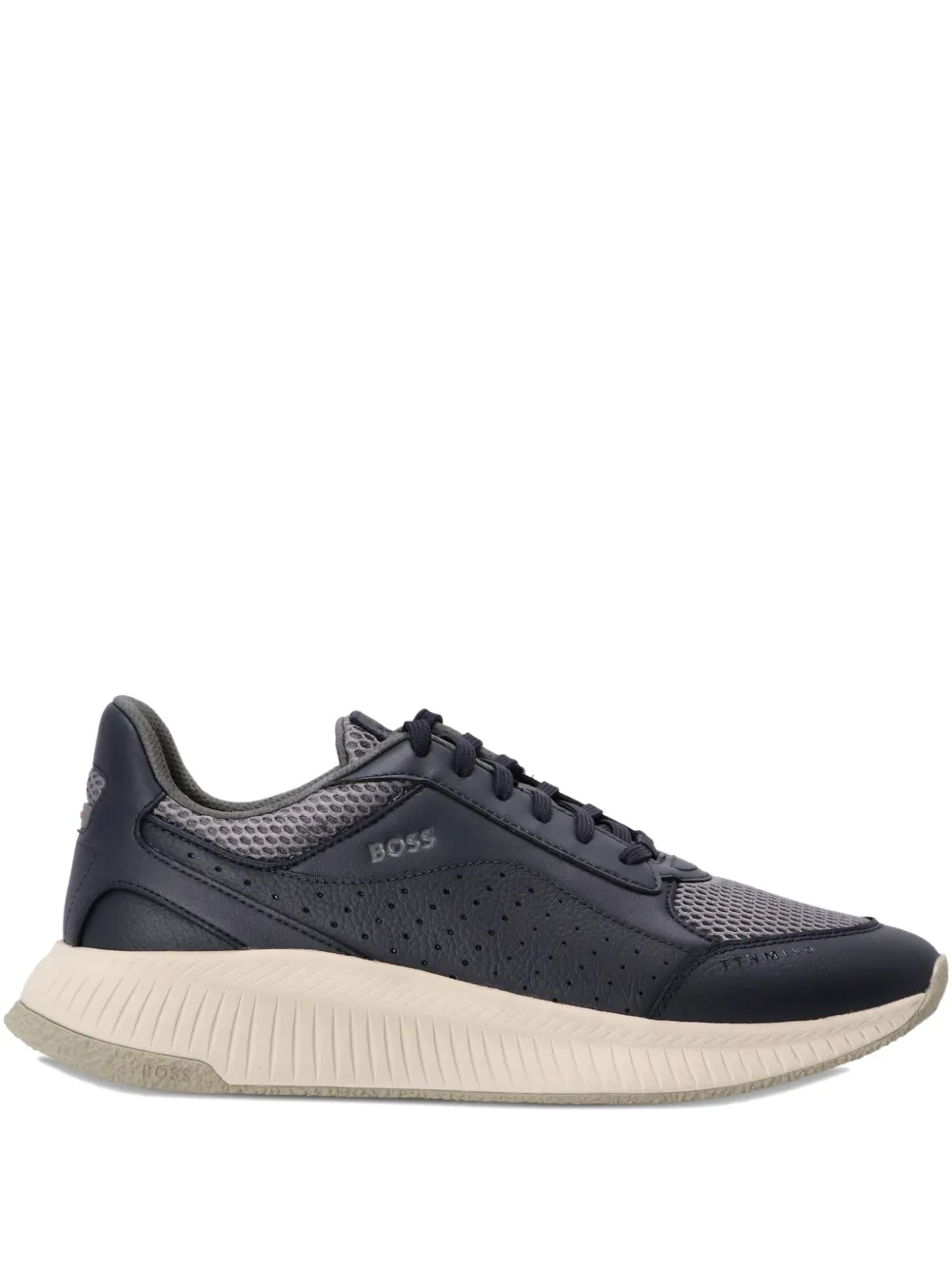 BOSS TTNM Evo sneakers met vlakken Blauw