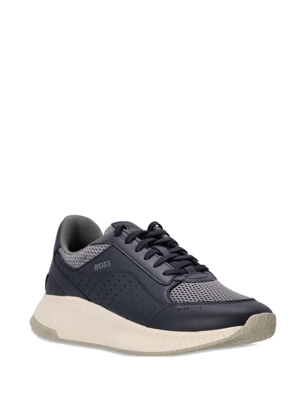 BOSS TTNM Evo sneakers met vlakken Blauw