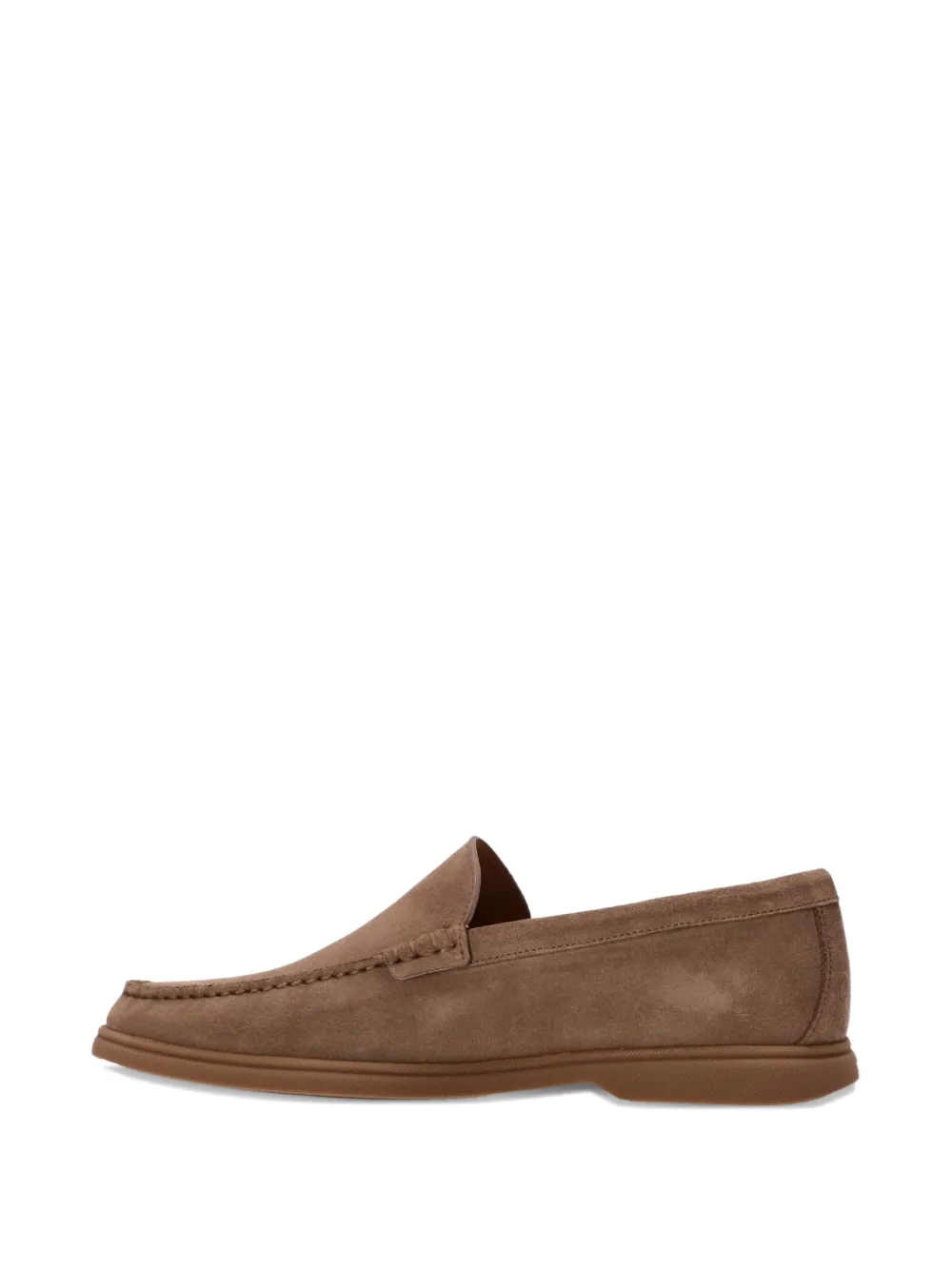 BOSS Suède loafers Bruin