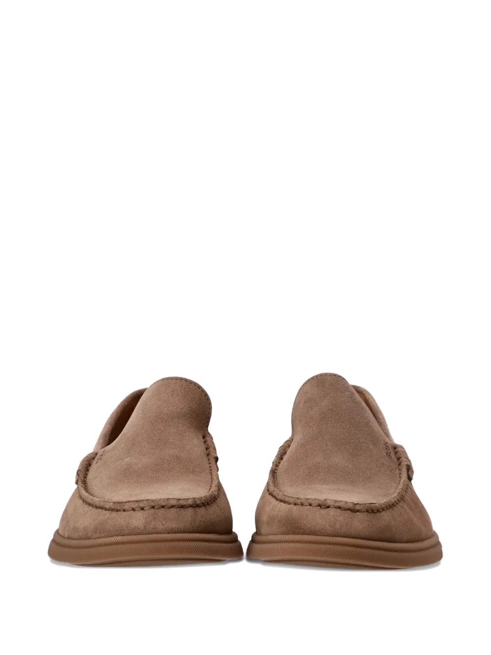 BOSS Suède loafers Bruin