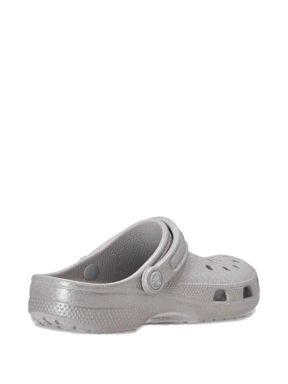 Crocs Classic Glitter U Clogs In Silver