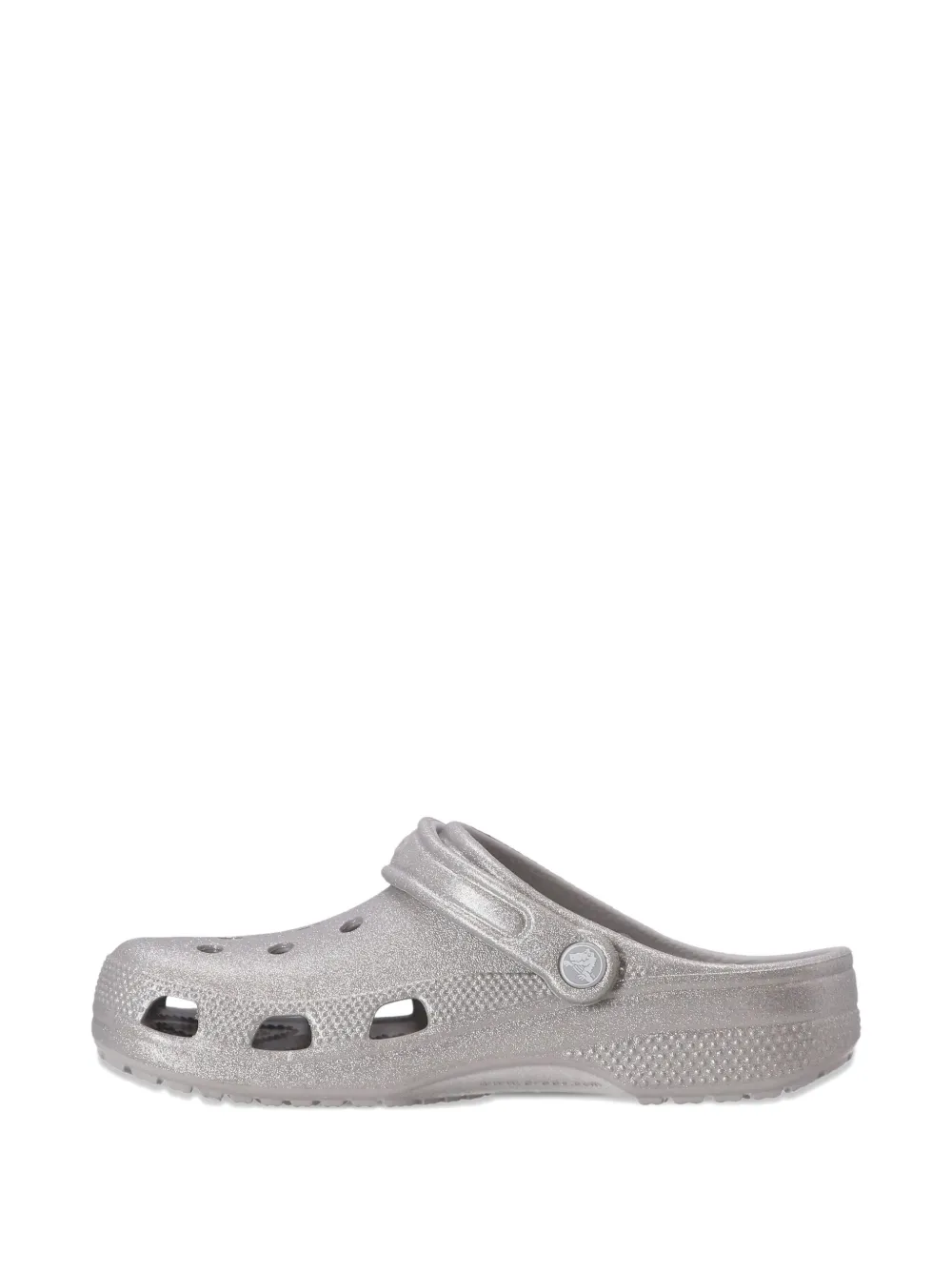 Crocs Classic Glitter U Clogs In Silver