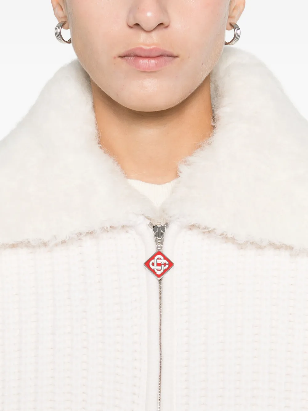 Casablanca Gewatteerd jack Wit