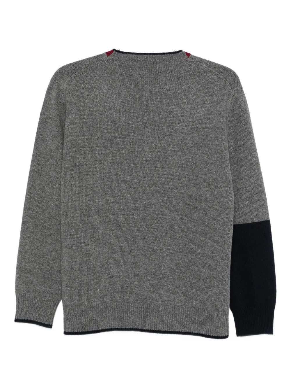 Plan C Colour-block Sweater In Multi