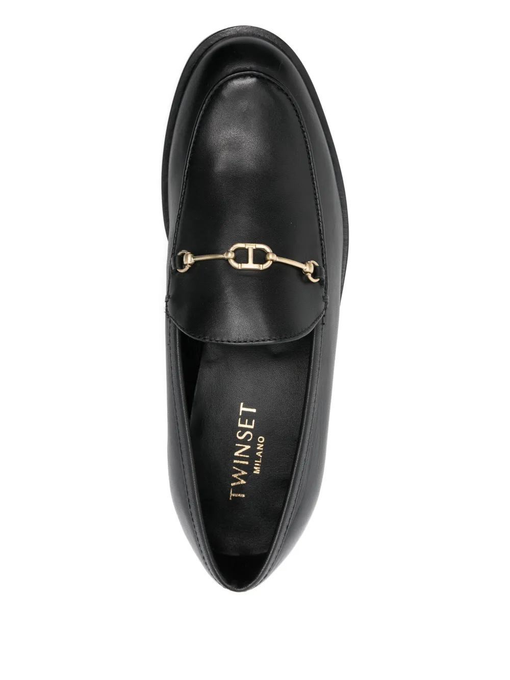 Twinset Horsebit Loafers In Black