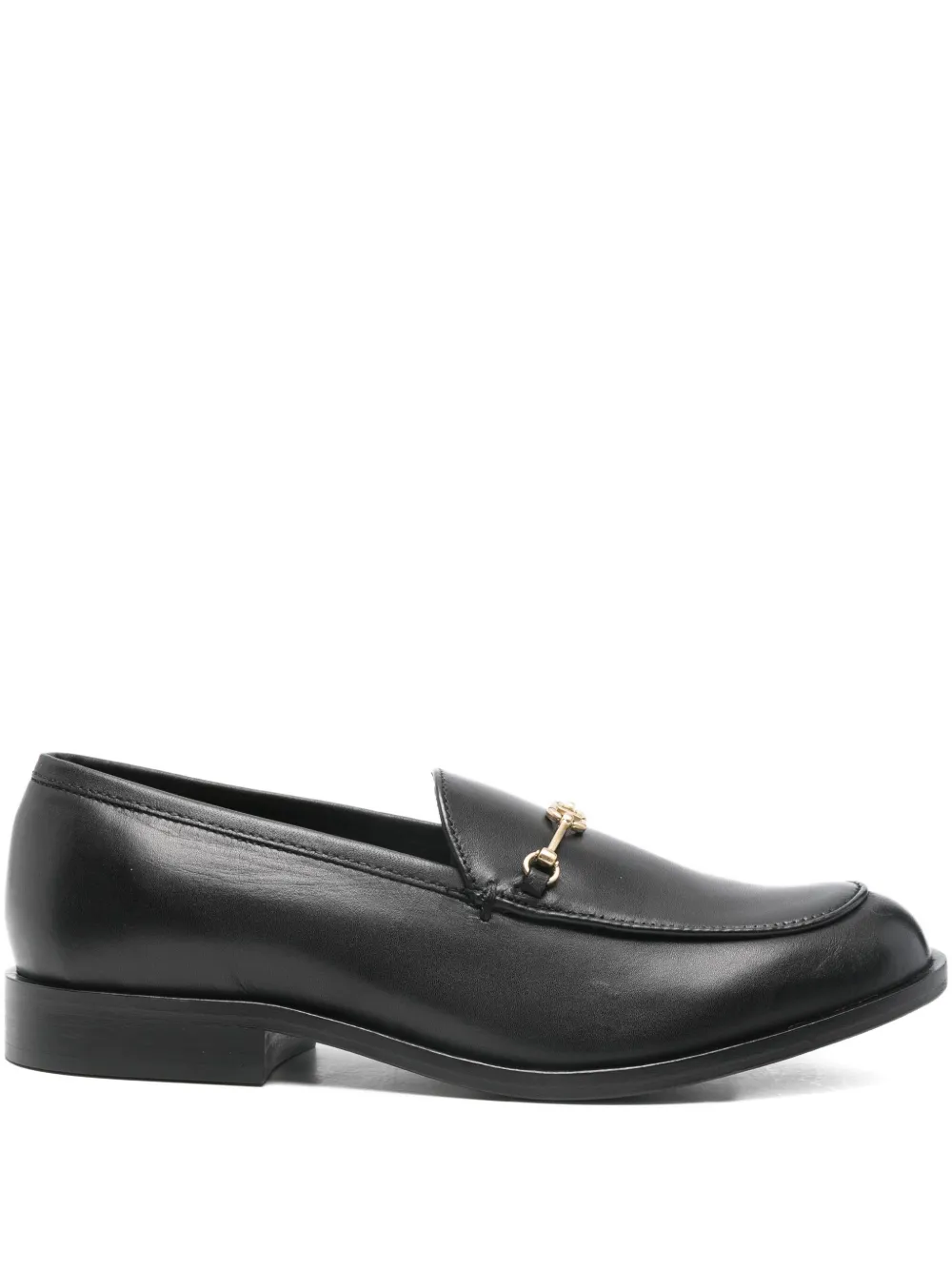 Twinset Horsebit Loafers In Black
