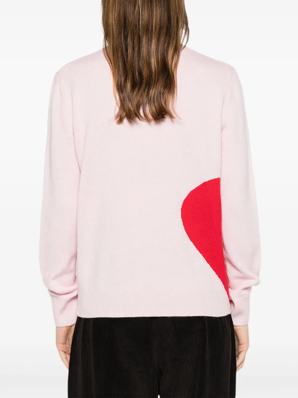 MC2 Saint Barth St Barth trui met intarsia hart Roze