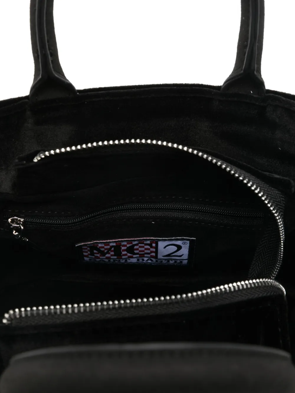 Mc2 Saint Barth Mini Vanity Tote Bag In Black