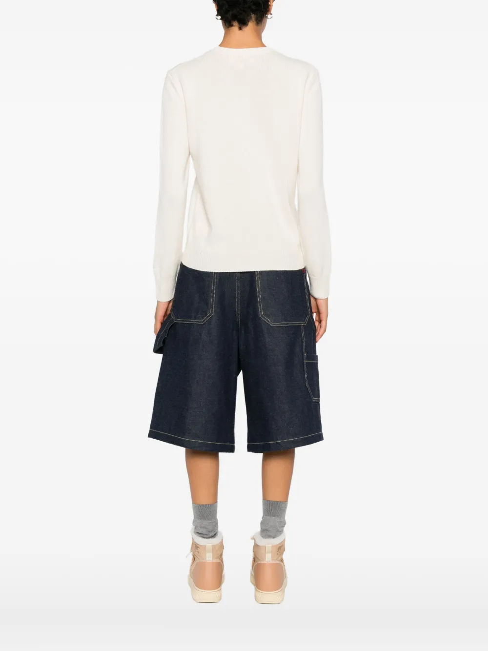 Mc2 Saint Barth Round-neck Sweater In Orange